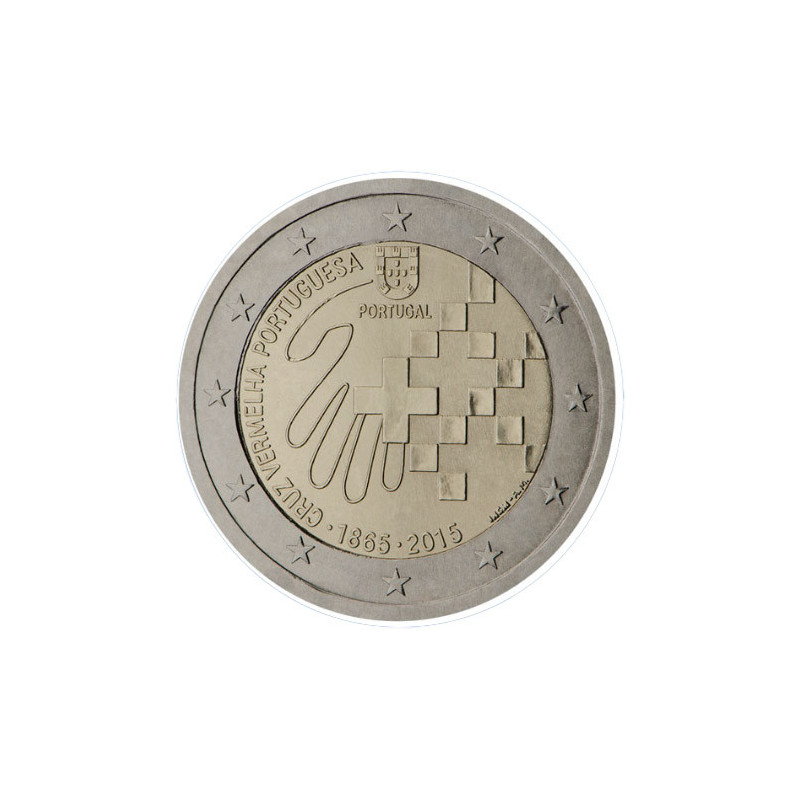 Portugal 2015 - 2 euro commémorative Croix rouge - Rouleau de 25 pièces