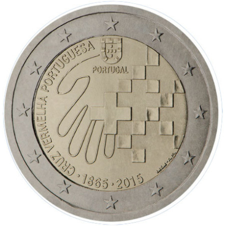 Portugal 2015 - 2 euro commémorative Croix rouge - Rouleau de 25 pièces