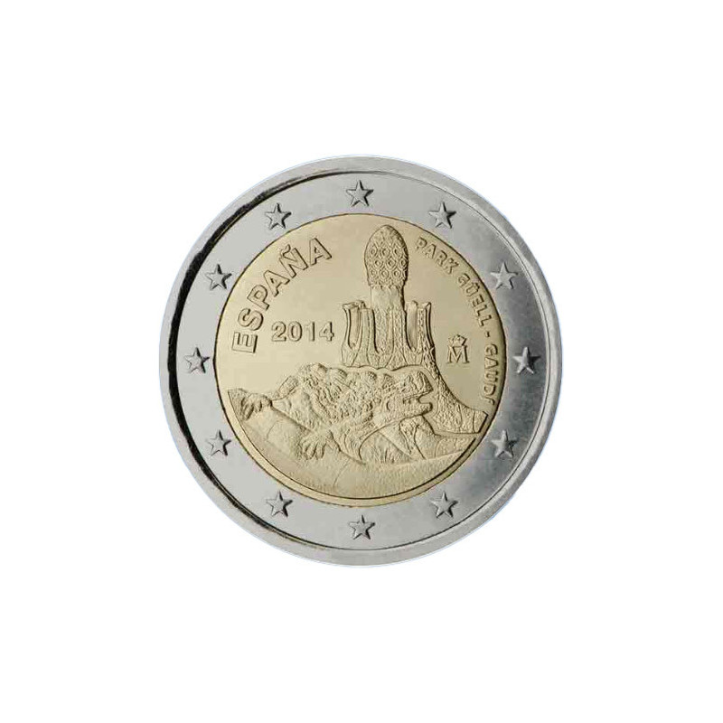 Espagne 2014 - 2 euro commémorative Gaudi - Rouleau de 25 pièces