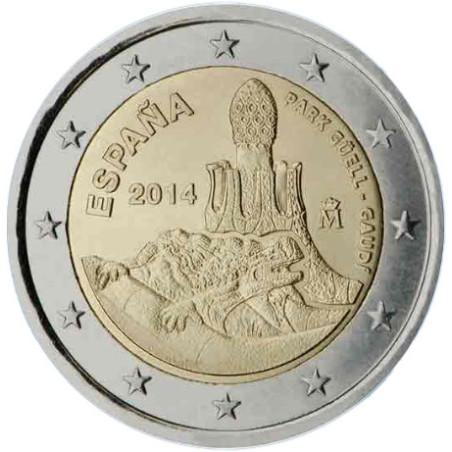 Espagne 2014 - 2 euro commémorative Gaudi - Rouleau de 25 pièces