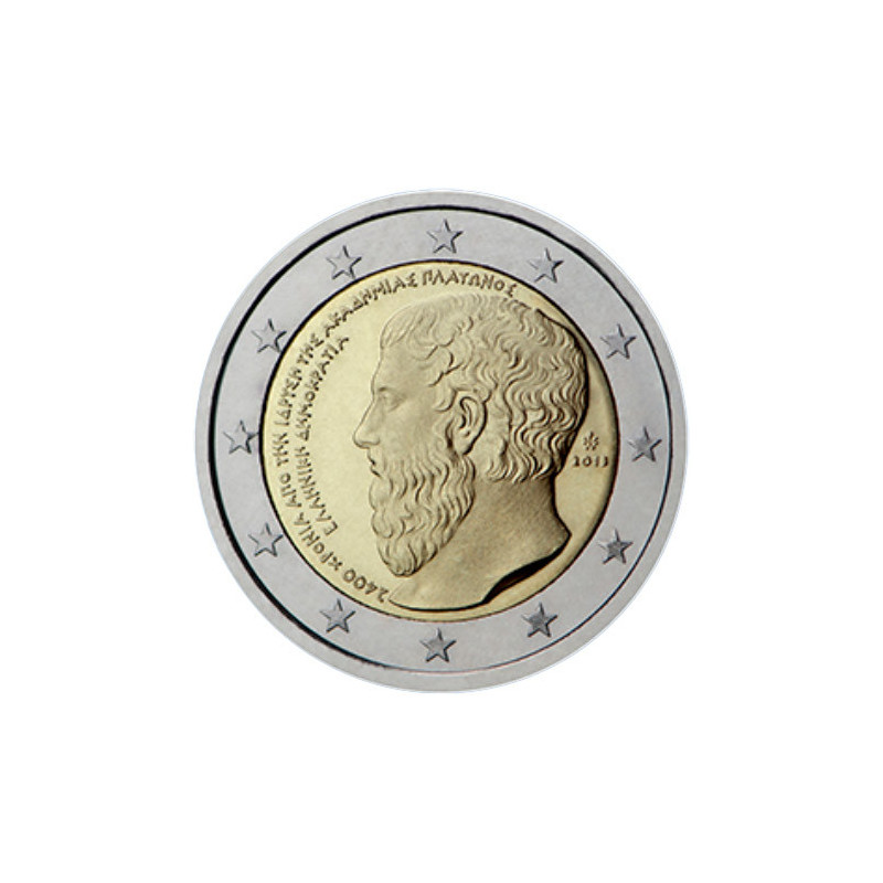 Grèce 2013 - 2 euro commémorative 'Platon' - Rouleau de 25 pièces