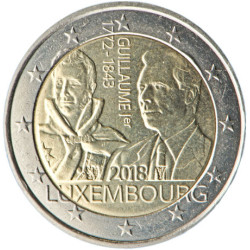 Luxembourg 2018 - 2 euro commémorative Guillaume 1er - Rouleau de 25 pièces