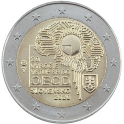 Slovaquie 2020 - 2 euro commémorative OCDE - Rouleau de 25 pièces