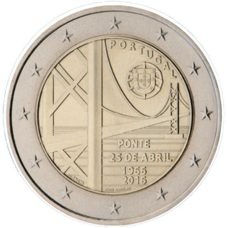 Portugal 2016 - 2 euro commémorative Pont - Rouleau de 25 pièces