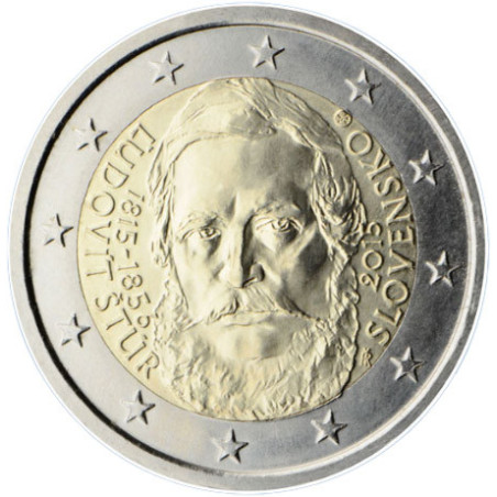 slovaquie 2015 - 2 euro commémorative Stur - Rouleau de 25 pièces
