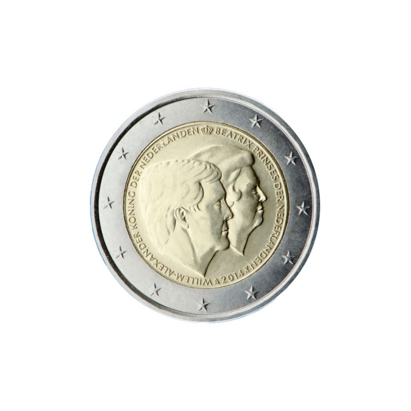 Pays-Bas 2014 - 2 euro commémorative Double portrait - Rouleau de 25 pièces