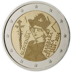 Slovénie 2014 - 2 euro commémorative Celjska - Rouleau de 25 pièces