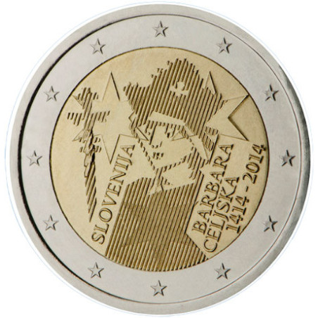 Slovénie 2014 - 2 euro commémorative Celjska - Rouleau de 25 pièces