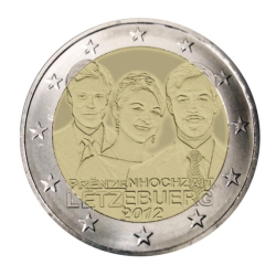 Luxembourg 2012  - 2 euro commémorative Mariage Princier - Rouleau de 25 pièces
