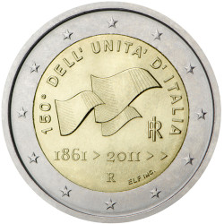 Italie 2011 - 2 euro commémorative - Rouleau de 25 pièces