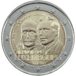 Luxembourg 2020 - 2 euro commémorative Prince Henri - Rouleau de 25 pièces