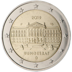 Allemagne 2019 - 2 euro commémorative Bundesrat - Rouleau de 25 pièces