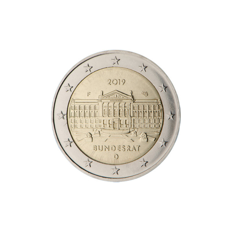 Allemagne 2019 - 2 euro commémorative Bundesrat - Rouleau de 25 pièces