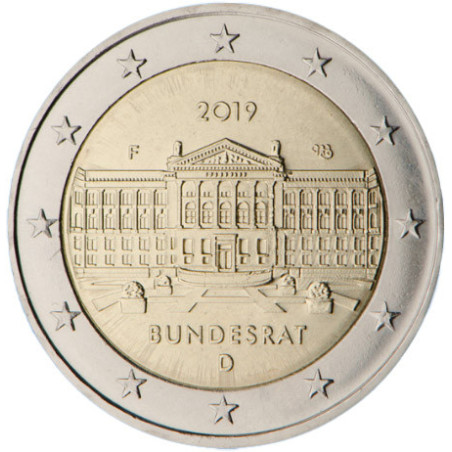 Allemagne 2019 - 2 euro commémorative Bundesrat - Rouleau de 25 pièces