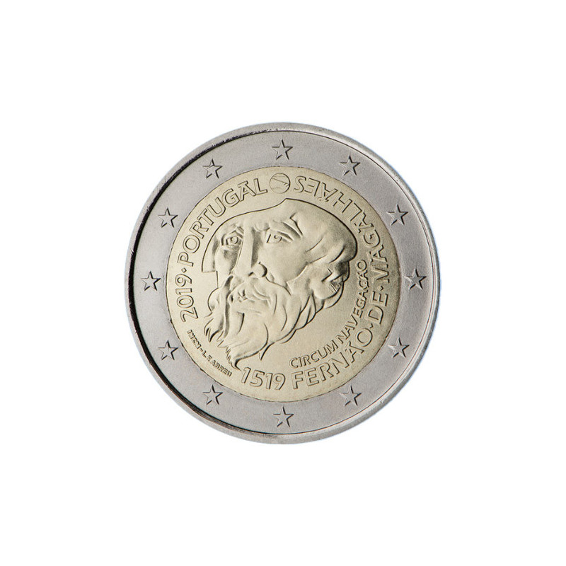 Portugal 2019 - 2 euro commémorative Magellan - Rouleau de 25 pièces