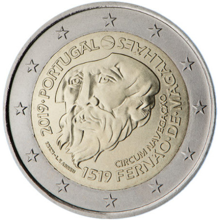 Portugal 2019 - 2 euro commémorative Magellan - Rouleau de 25 pièces