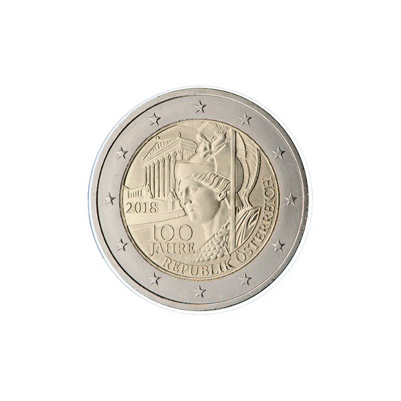 Autriche 2018 - 2 euro commémorative 100 ans - Rouleau de 25 pièces