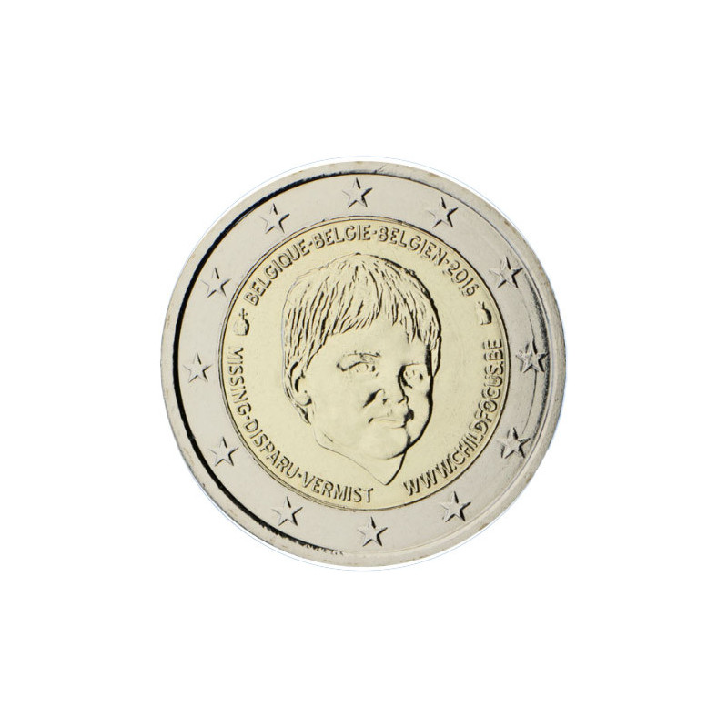 Belgique 2016 - 2 euro commémorative Child focus - Rouleau de 25 pièces