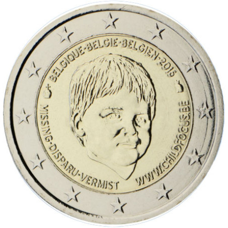 Belgique 2016 - 2 euro commémorative Child focus - Rouleau de 25 pièces