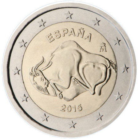Espagne 2015 - 2 euro commémorative Altamira - Rouleau de 25 pièces