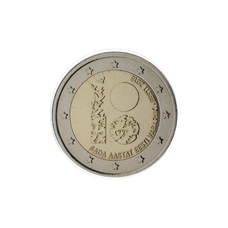 Estonie 2018 - 2 euro commémorative 100 ans - Rouleau de 25 pièces