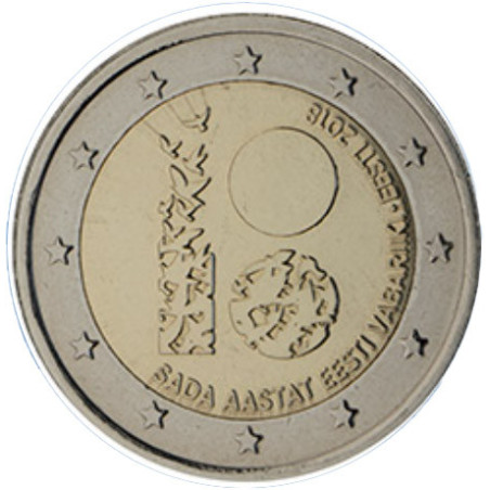 Estonie 2018 - 2 euro commémorative 100 ans - Rouleau de 25 pièces