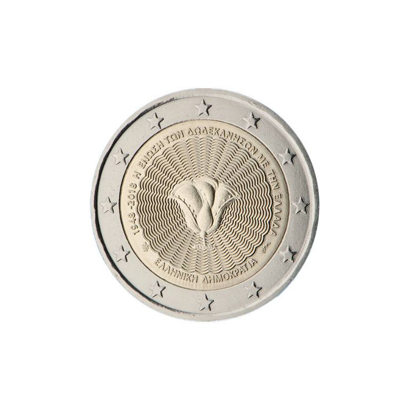 Grèce 2018 - 2 euro commémorative Dodécanèse - Rouleau de 25 pièces