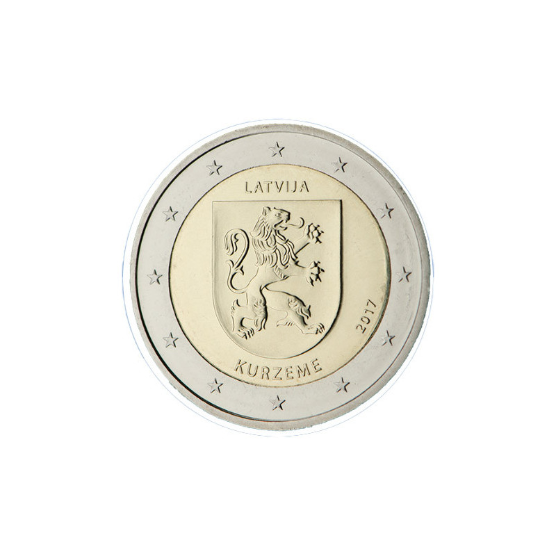 Lettonie 2017 - 2 euro commémorative Kurzeme - Rouleau de 25 pièces