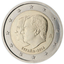 Espagne 2014 - 2 euro commémorative Juan Carlos - Rouleau de 25 pièces