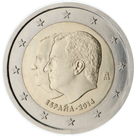 Espagne 2014 - 2 euro commémorative Juan Carlos - Rouleau de 25 pièces
