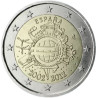 Espagne 2012 - 2 euro commémorative  10 ans de l'euro - Rouleau de 25 pièces