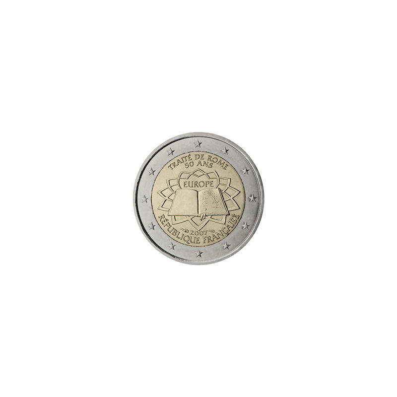 France 2007 Traité de Rome - 2 euro commémorative - Rouleau de 25 pièces