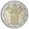 Lettonie 2018 - 2 euro commémorative Etats Baltes - Rouleau de 25 pièces