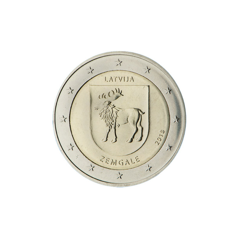 Lettonie 2018 - 2 euro commémorative Zemgale - Rouleau de 25 pièces
