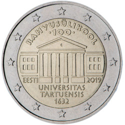 Estonie 2019 - 2 euro commémorative Tartu - Rouleau de 25 pièces