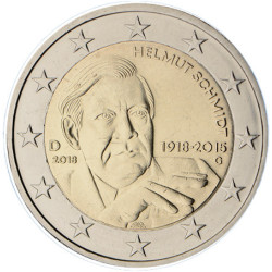 Allemagne 2018 - 2 euro commémorative Helmut - Rouleau de 25 pièces