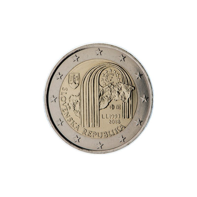 Slovaquie 2018 - 2 euro commémorative République - Rouleau de 25 pièces