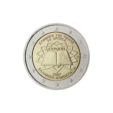 Grèce 2007 Traité de Rome - 2 euro commémorative - Rouleau de 25 pièces