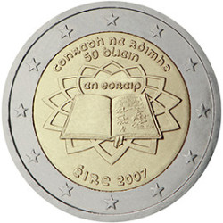 Irlande 2007 Traité de Rome - 2 euro commémorative - Rouleau de 25 pièces