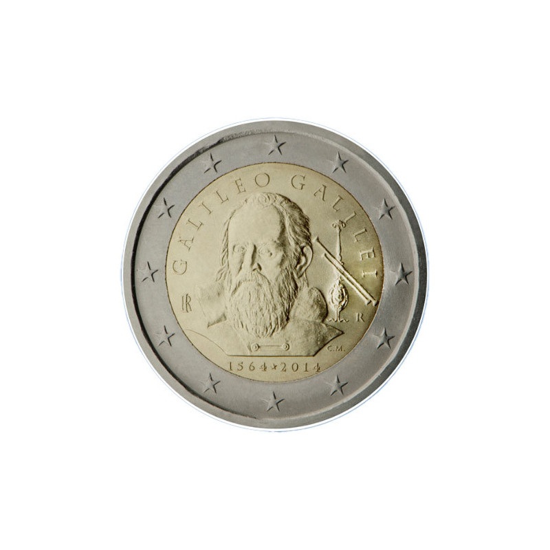 Italie 2014 - 2 euro commémorative Galilée - Rouleau de 25 pièces