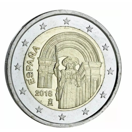 Espagne 2018 - 2 euro commémorative  Saint Jacques de Compostelle - Rouleau de 25 pièces