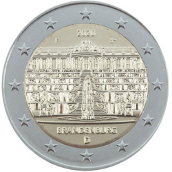 Allemagne 2020 - 2 euro commémorative Brandebourg - Rouleau de 25 pièces