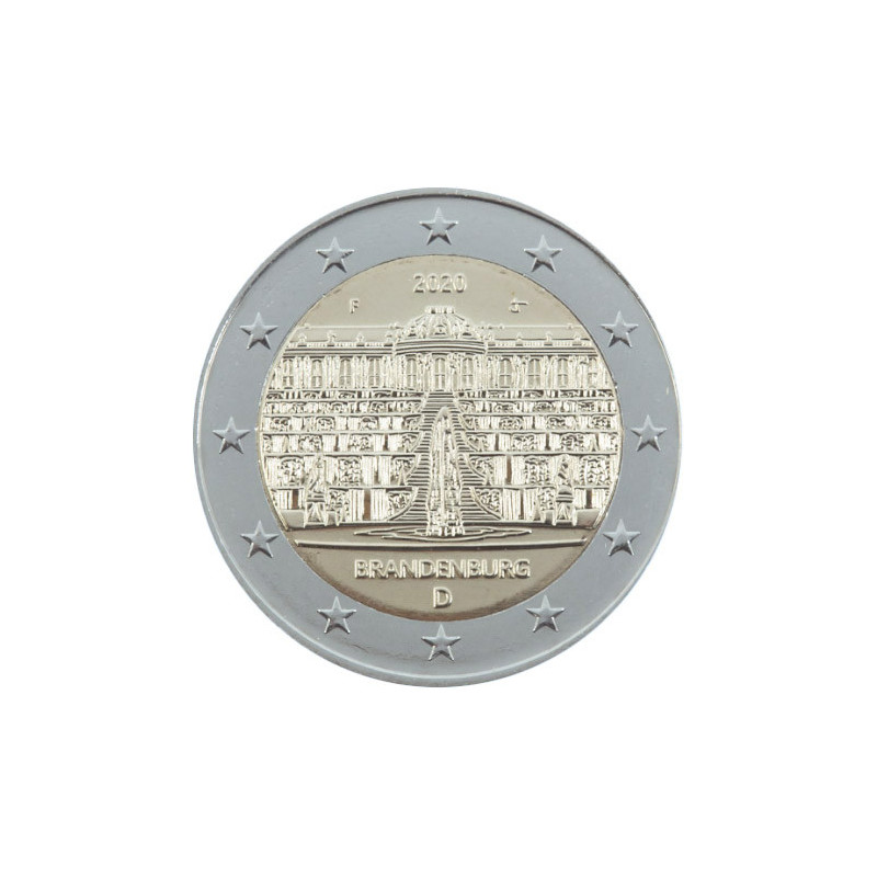 Allemagne 2020 - 2 euro commémorative Brandebourg - Rouleau de 25 pièces