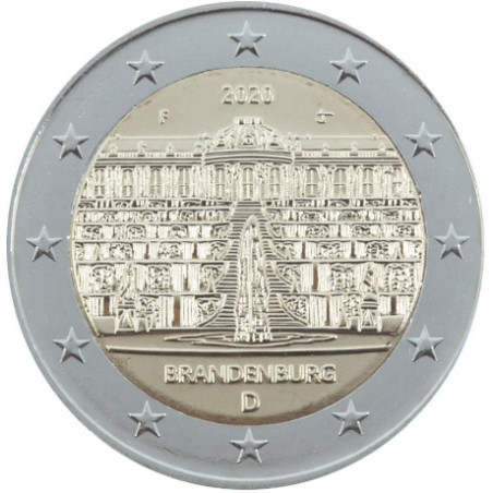 Allemagne 2020 - 2 euro commémorative Brandebourg - Rouleau de 25 pièces