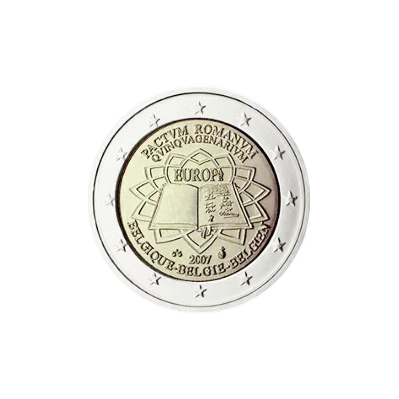 Belgique 2007 - 2 euro commémorative Traité de Rome - Rouleau de 25 pièces