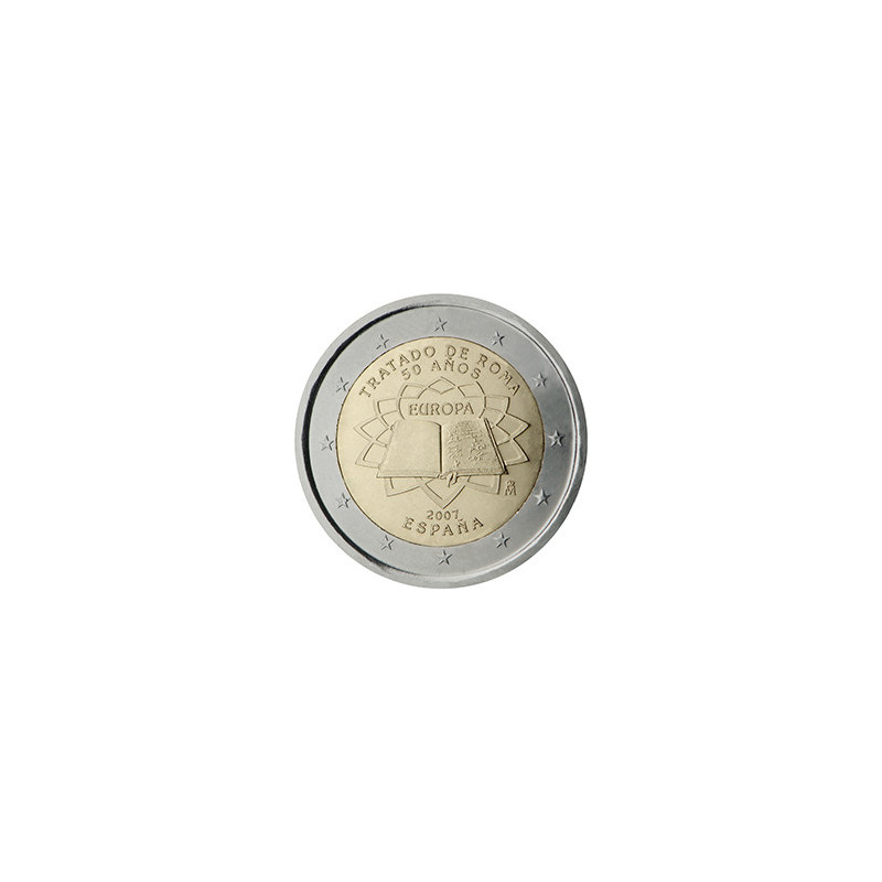 Espagne 2007 - 2 euro commémorative Traité de Rome - Rouleau de 25 pièces
