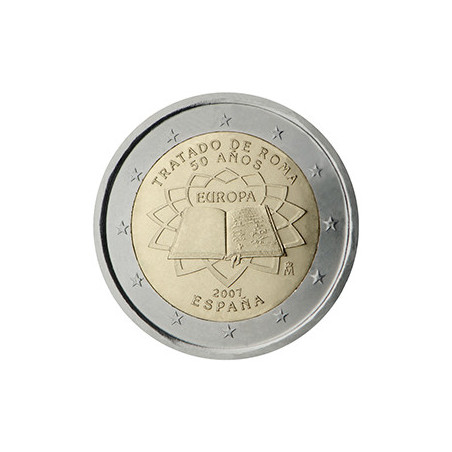 Espagne 2007 - 2 euro commémorative Traité de Rome - Rouleau de 25 pièces