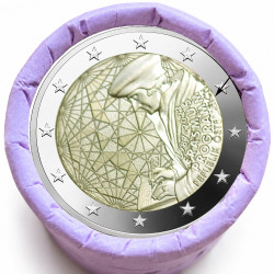 Rouleau de 25 pièces de 2 euros commémoratives – Autriche 2022 – Erasmus – recto