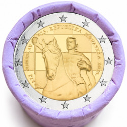 Rouleau de 25 pièces de 2 euros commémoratives – Croatie 2025 – Tomislav Ier et les 1100 ans du Royaume de Croatie – recto