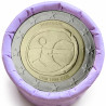 Rouleau de 25 pièces de 2 euros commémoratives – Portugal 2009 – 10 ans de la zone euro – recto